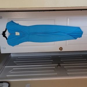 Long Maxi Dress - Small, Baby Blue